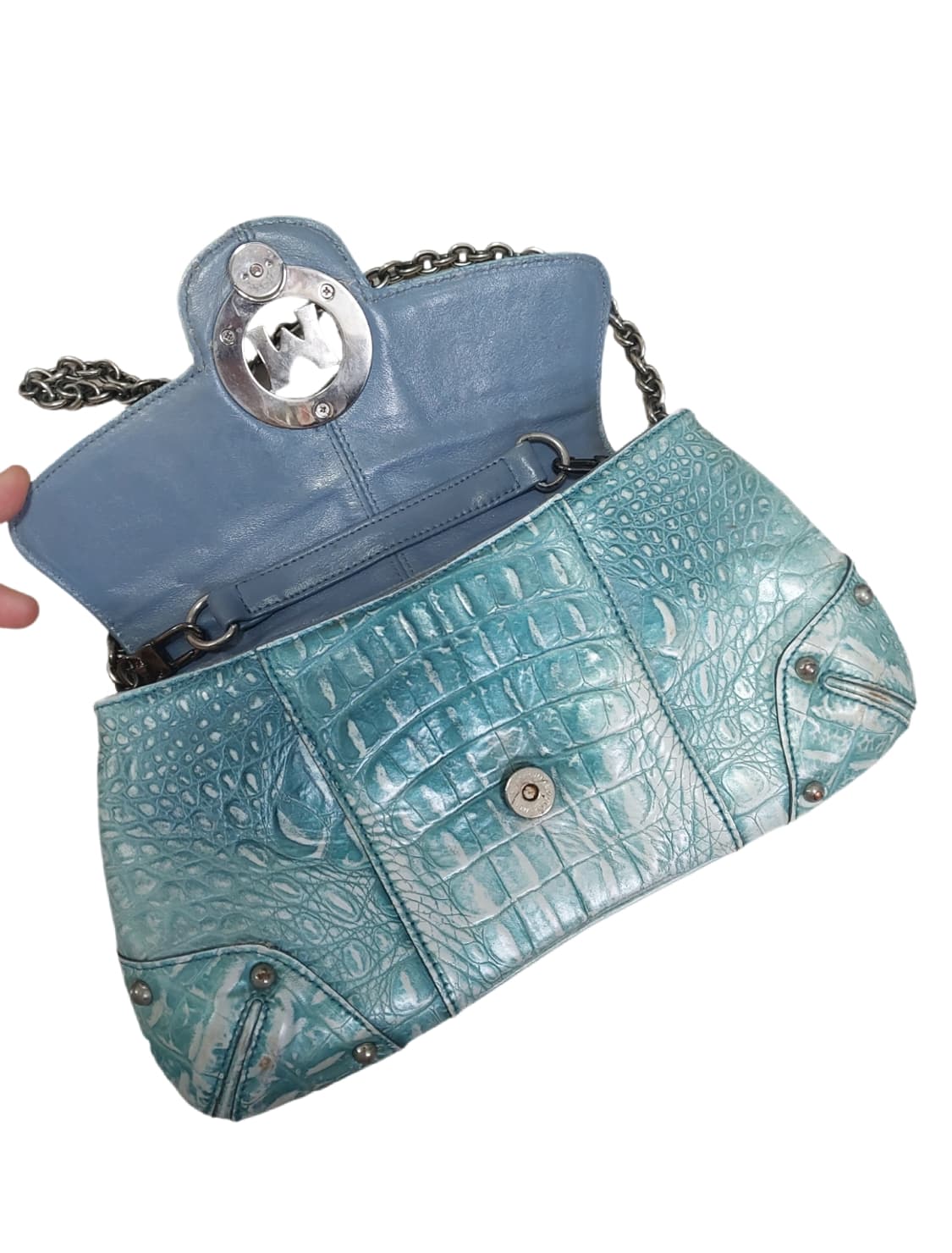 Metro city Crocodile Shoulder Bag Purse 상품이미지5