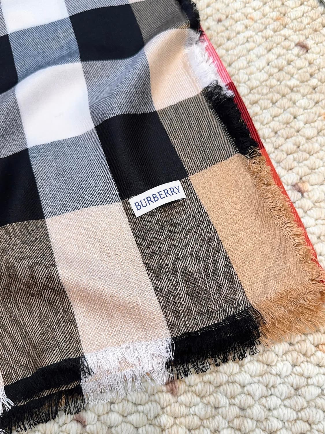 버버리숙녀 리버서블 스카프100% 램스울 상품이미지3