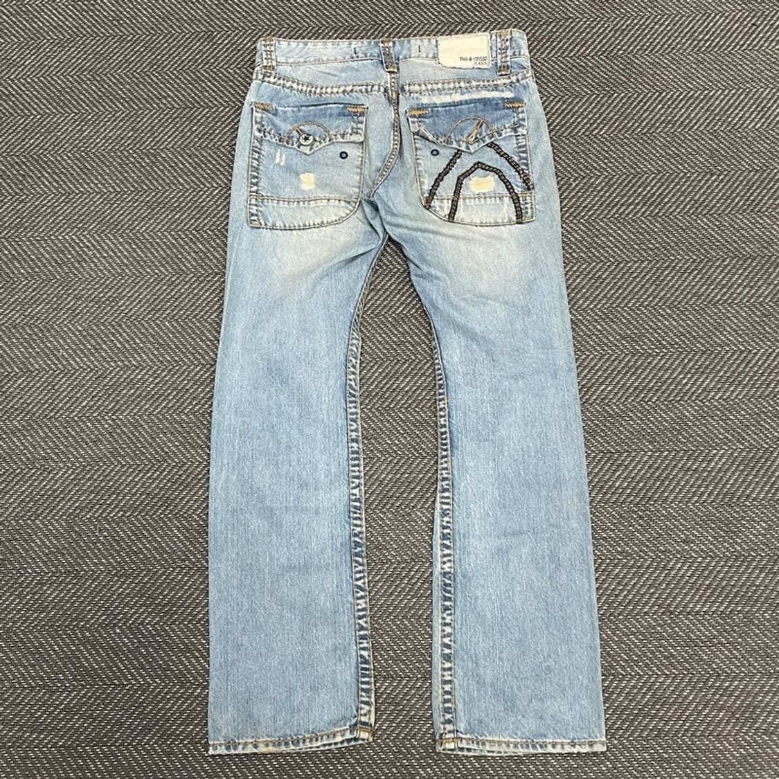 더 크로스 진 데미지 데님 팬츠 v0176 상품이미지2