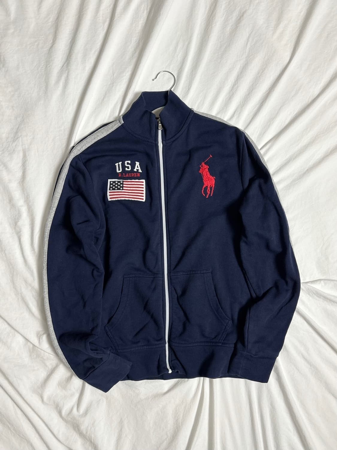 폴로 빅포니 usa 네이비 집업 상품이미지3