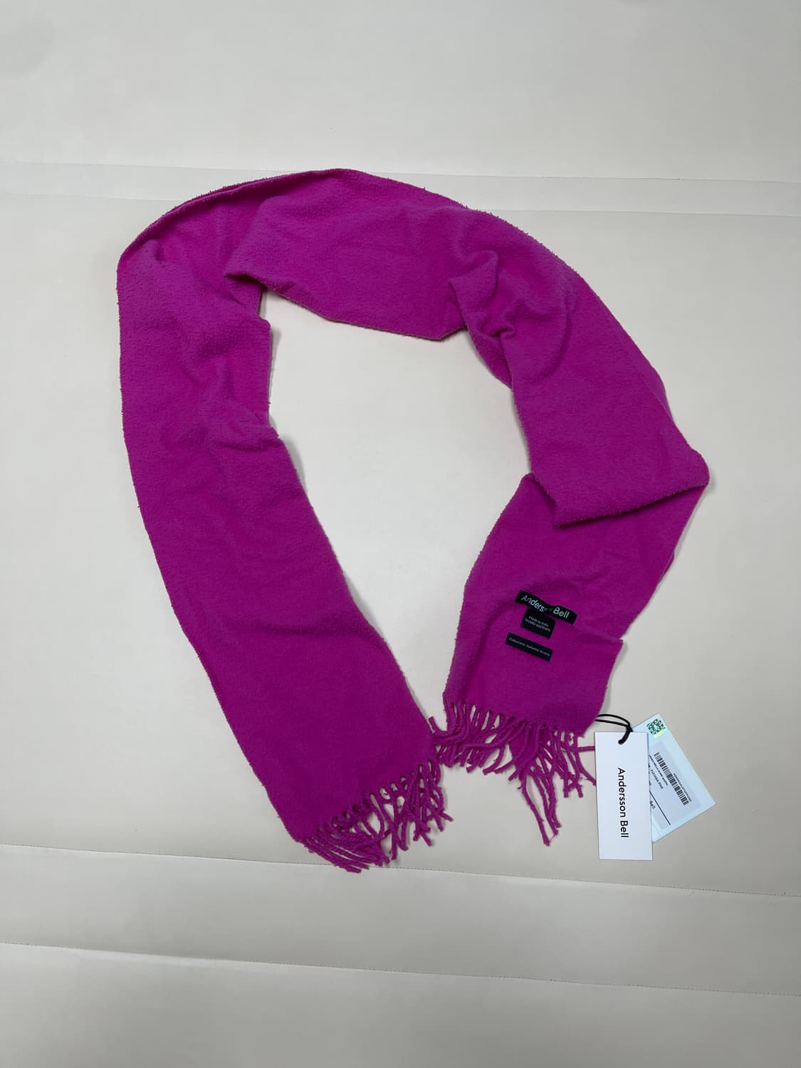 새제품)앤더슨벨 비엘라 스카프 푸시아핑크 상품이미지2