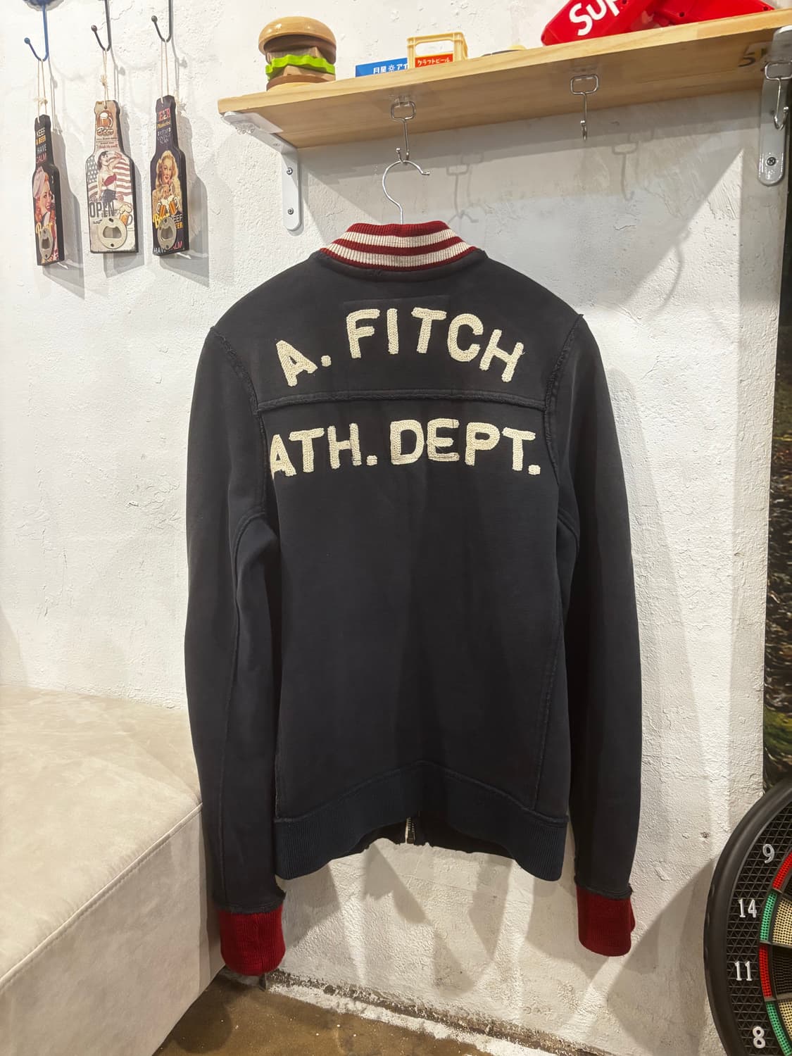 아베크롬비 패치 코튼 집업 자켓 상품이미지3