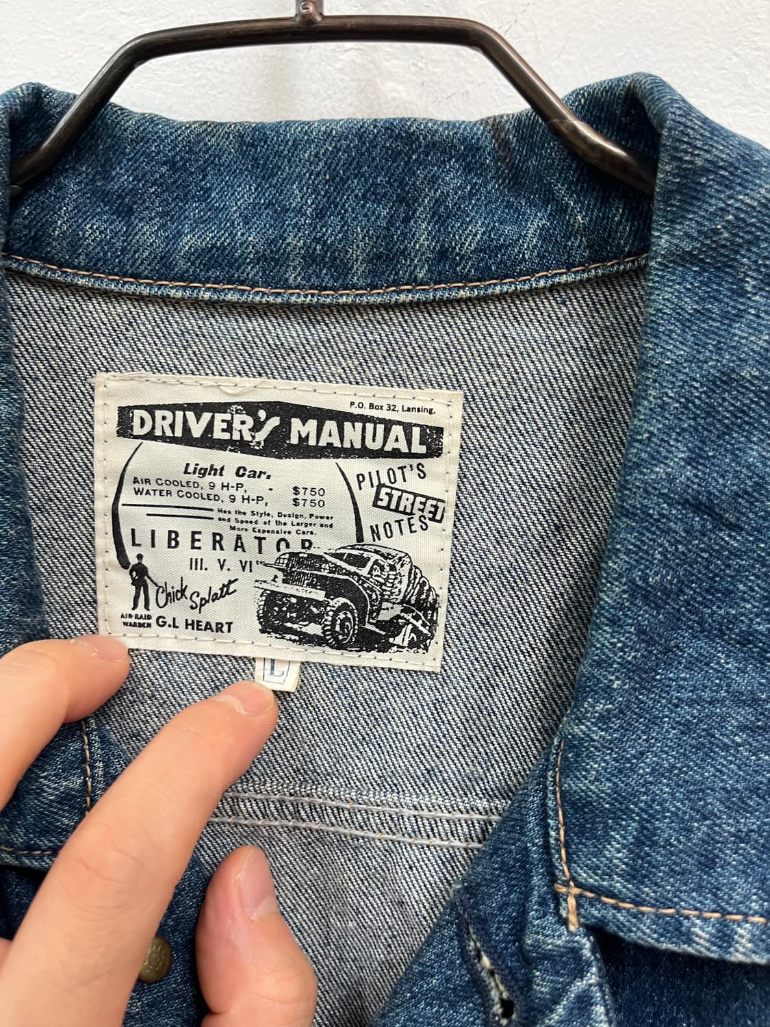Driver's Manual 데님 청 트러커 자켓 L 상품이미지2