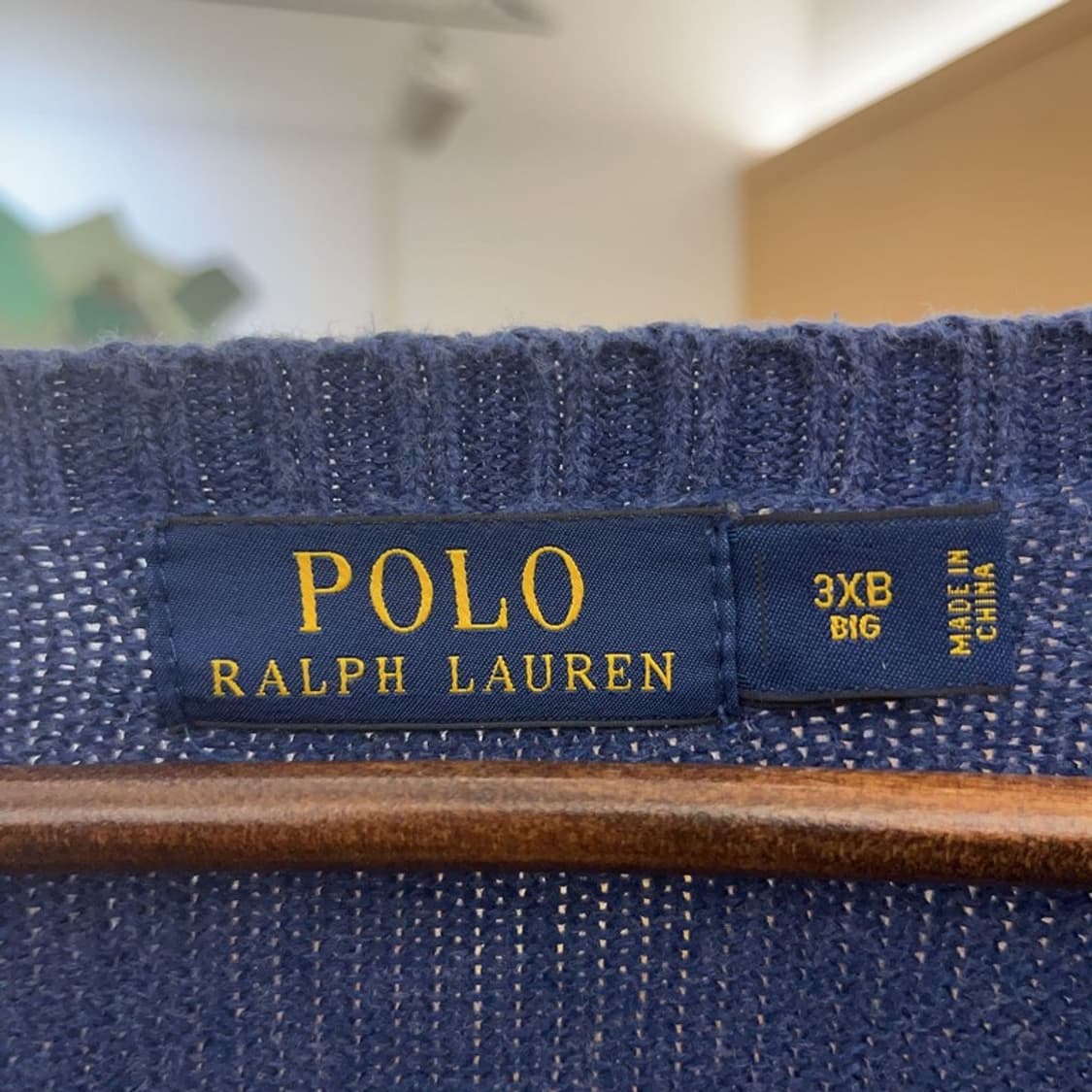 폴로 랄프로렌 모던 자수로고 빅사이즈 니트 3XB C07184 상품이미지5