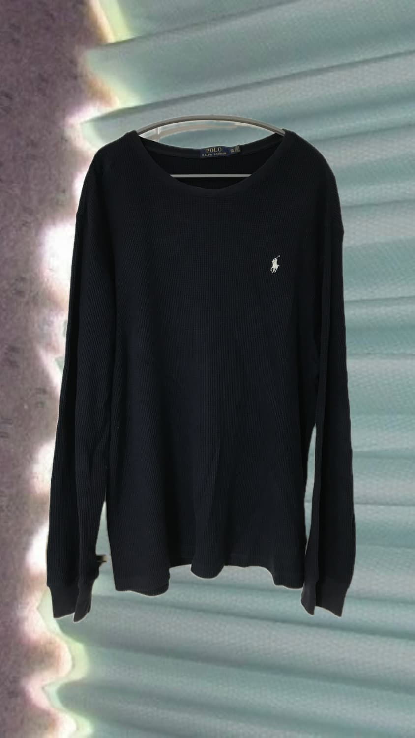 폴로 와플 롱슬리브 네이비 XXL 상품이미지1