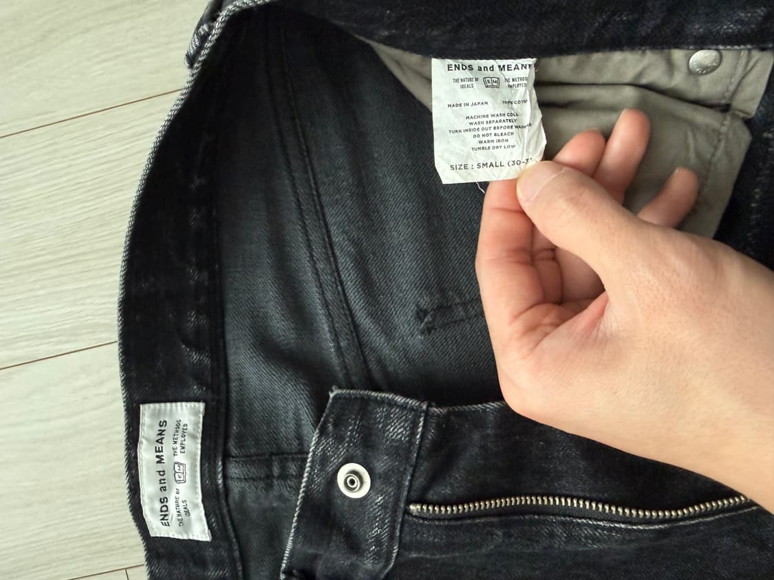 Ends and means 5포켓 데님 블랙 S 상품이미지3