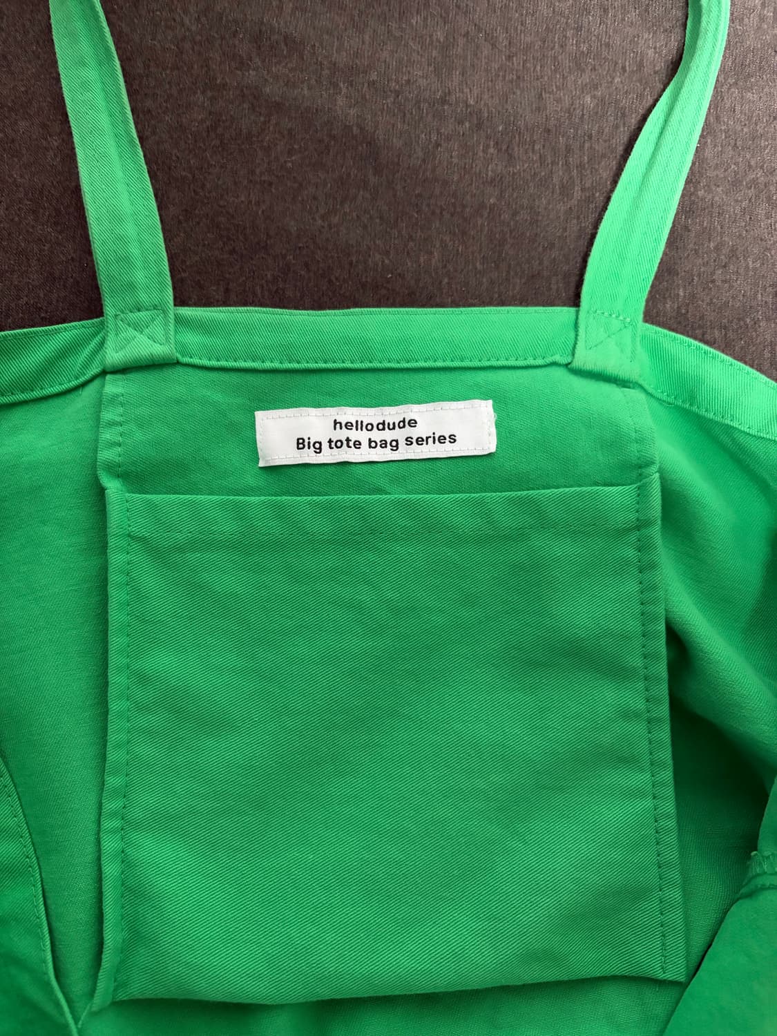 헬로듀드 빅 토트백 그린 상품이미지7