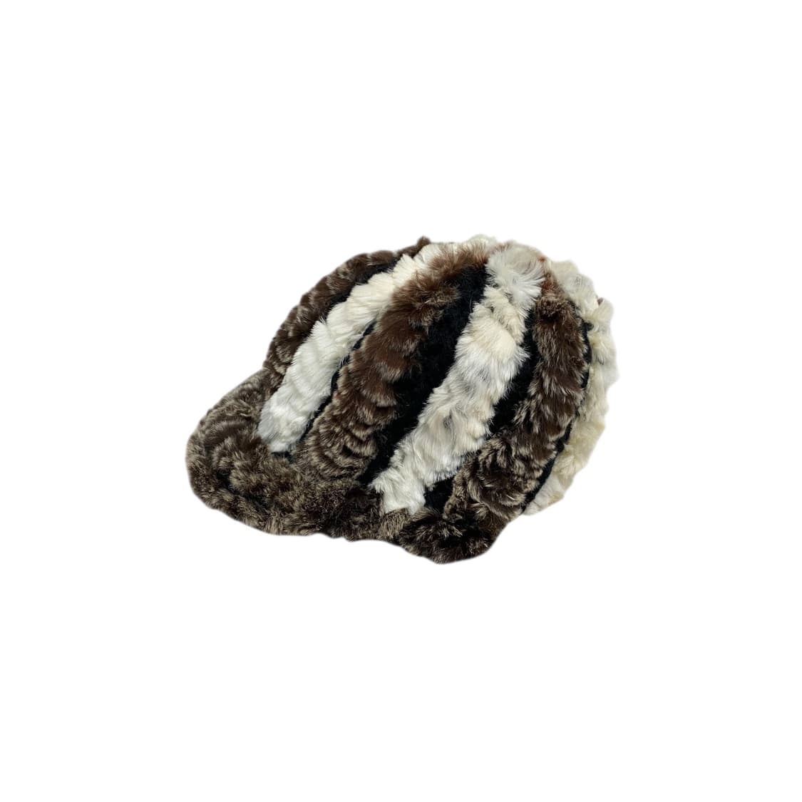 Knitting fur beanie brown hat 상품이미지1