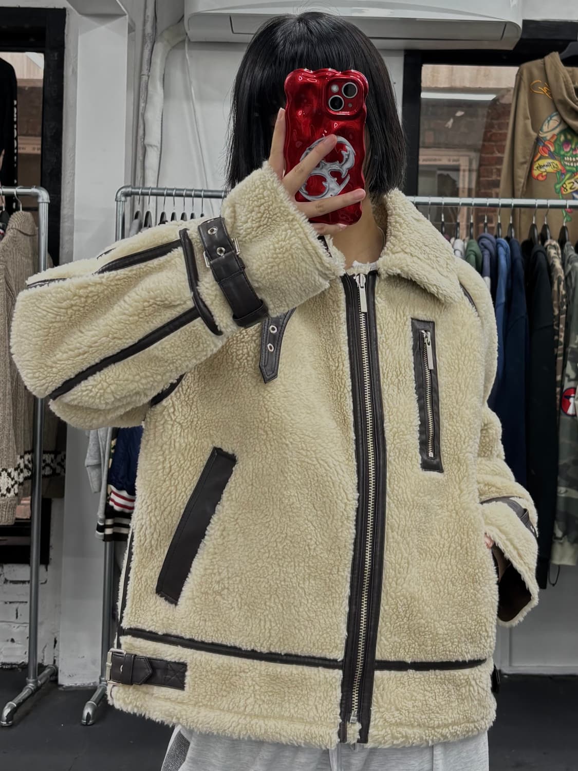 인스턴트펑크 리버시블 무스탕 상품이미지4