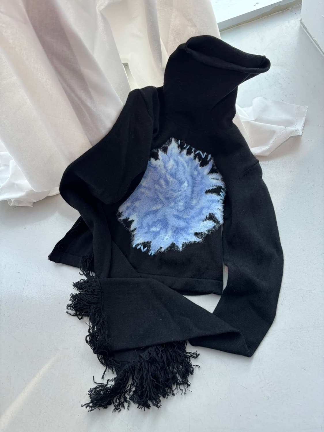 Vintage Turtleneck Crop wool Knit 상품이미지1