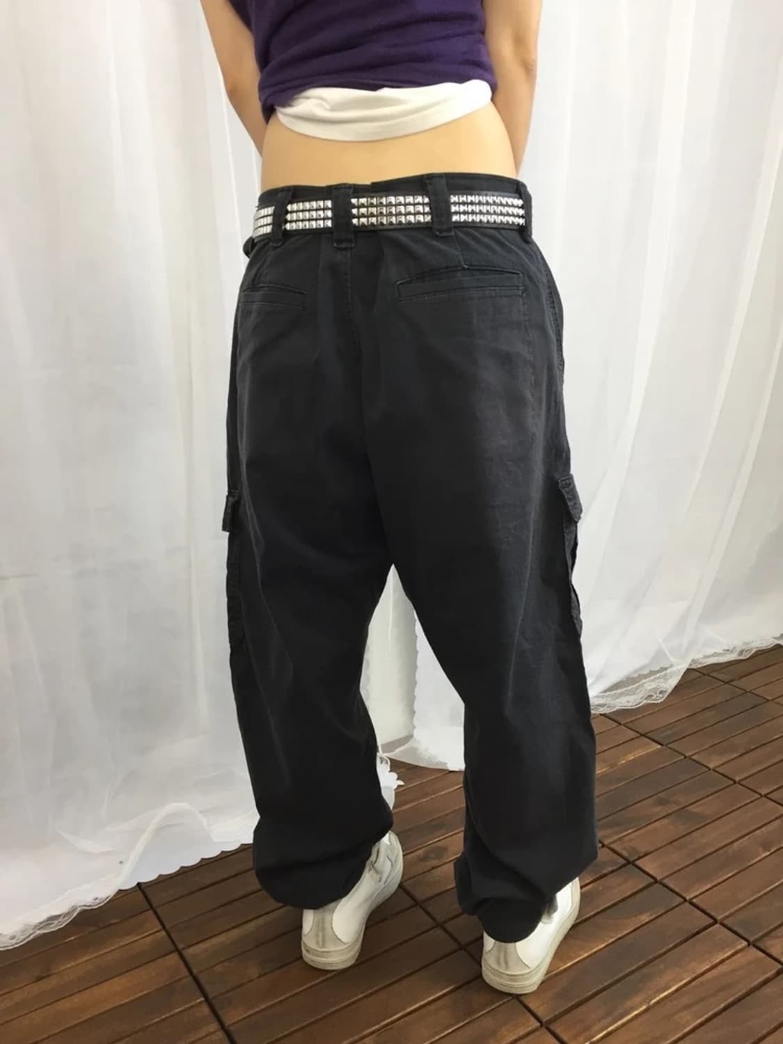 Wrangler Black Cargo Pants 상품이미지2