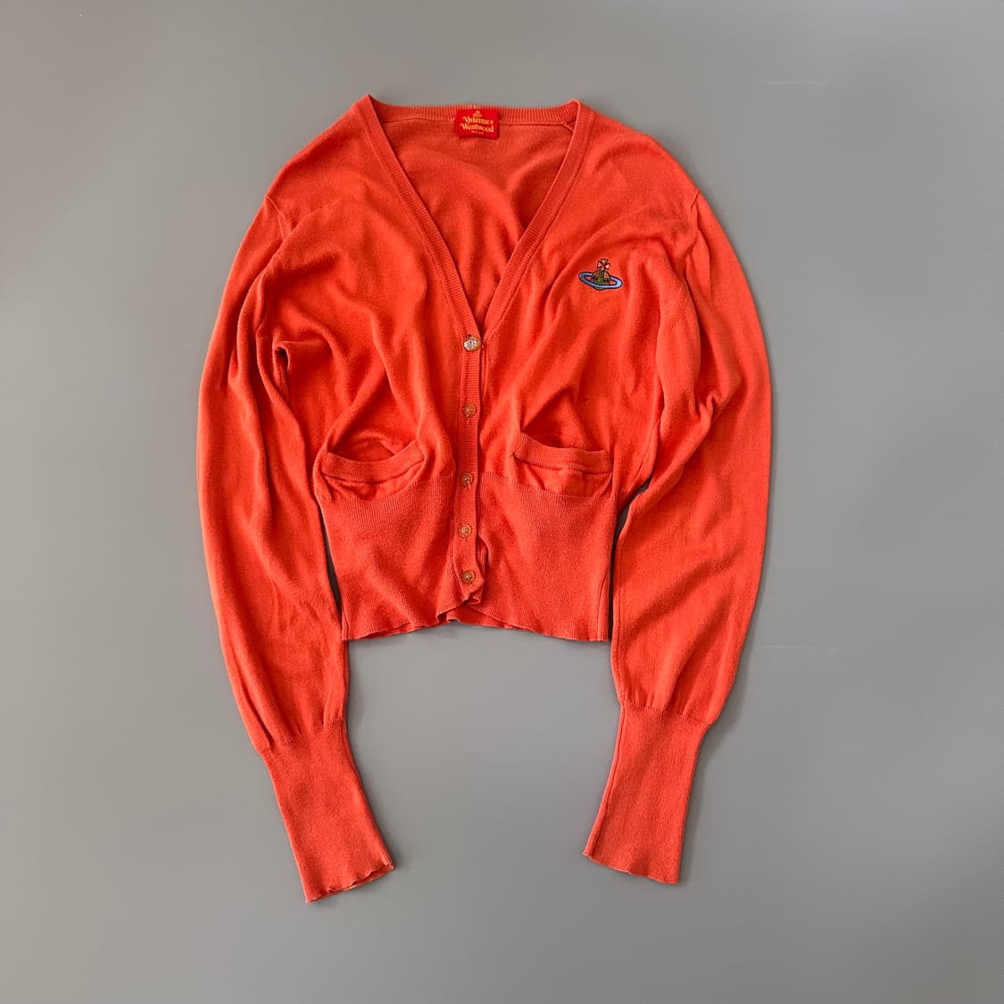 비비안웨스트우드 레드라벨 orb로고 가디건 상품이미지4