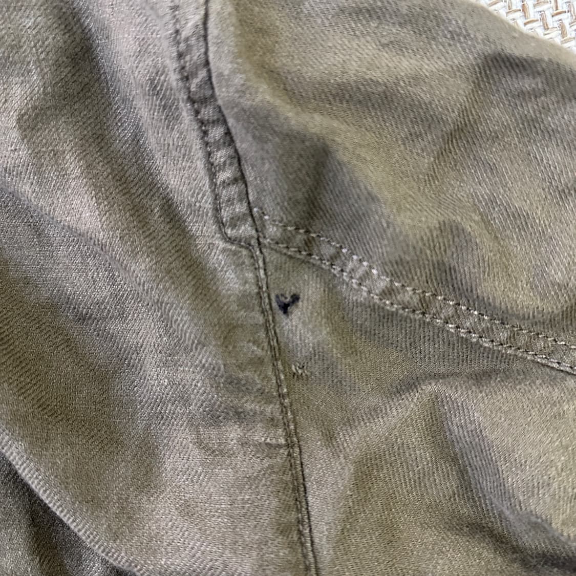 S 자라맨 카키색 야상 자켓 0331D 상품이미지5