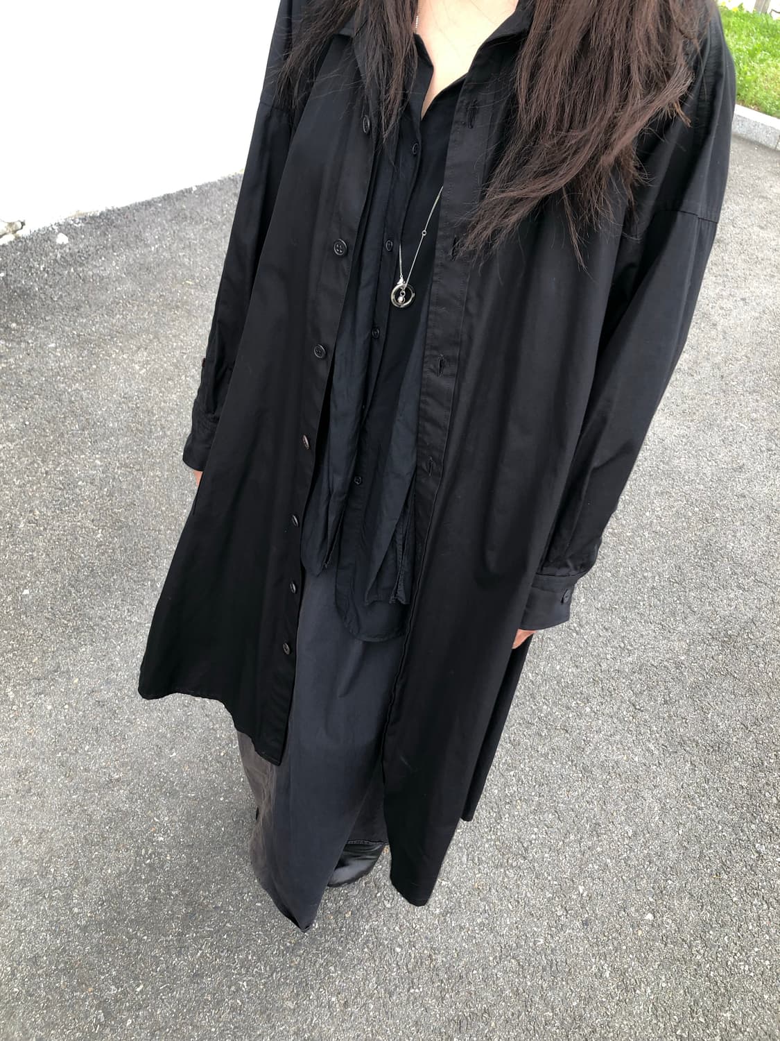 요지야마모토 하이넥 코트  상품이미지4