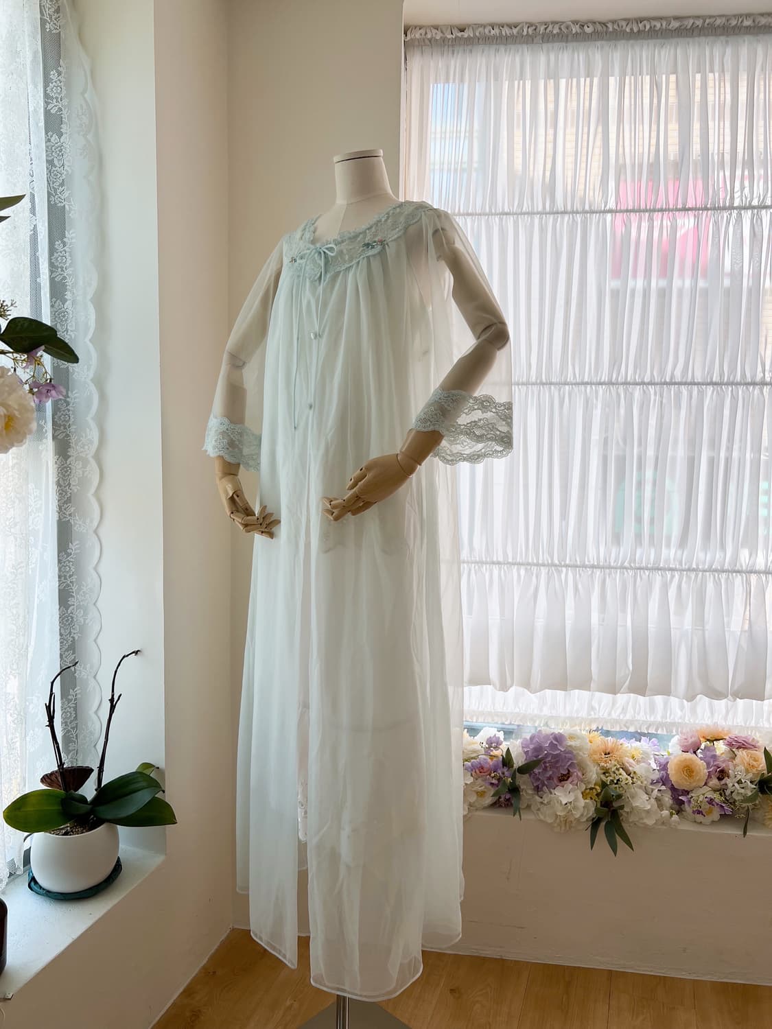 민트 레이스 맥시 나이트드레스 상품이미지7