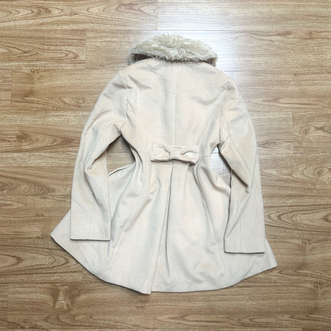 빈티지 리본 퍼 라떼 코트 히메갸루 로걀 히메카지 공겜여주 리즈리사깔 상품이미지2