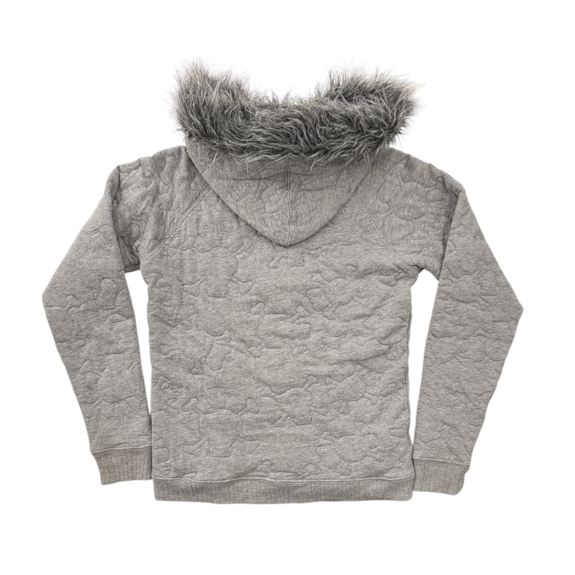 스투시 걸즈 스컬 패디드 퍼 자켓 그레이 상품이미지2