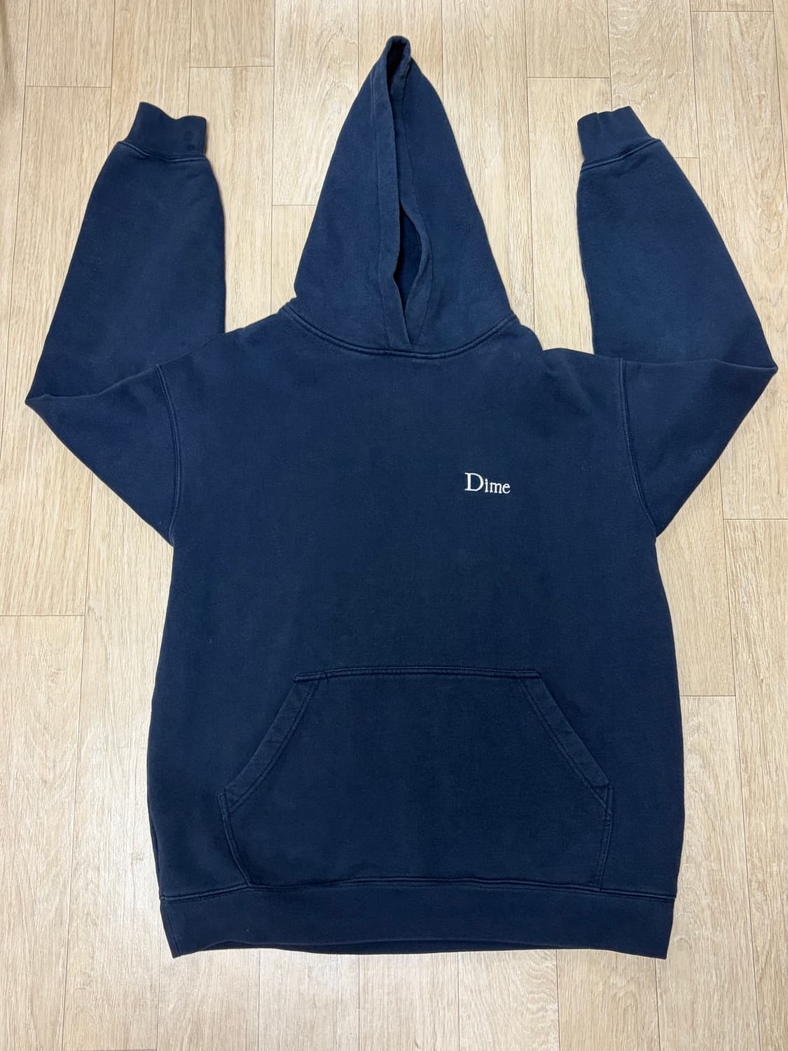 Dime 클래식 스몰 로고 후드 네이비 M 상품이미지2