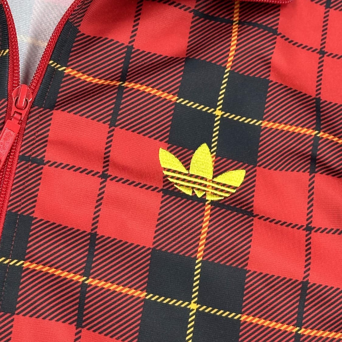 아디다스 파이어버드 타탄체크 트랙탑 져지 (XL) 상품이미지3