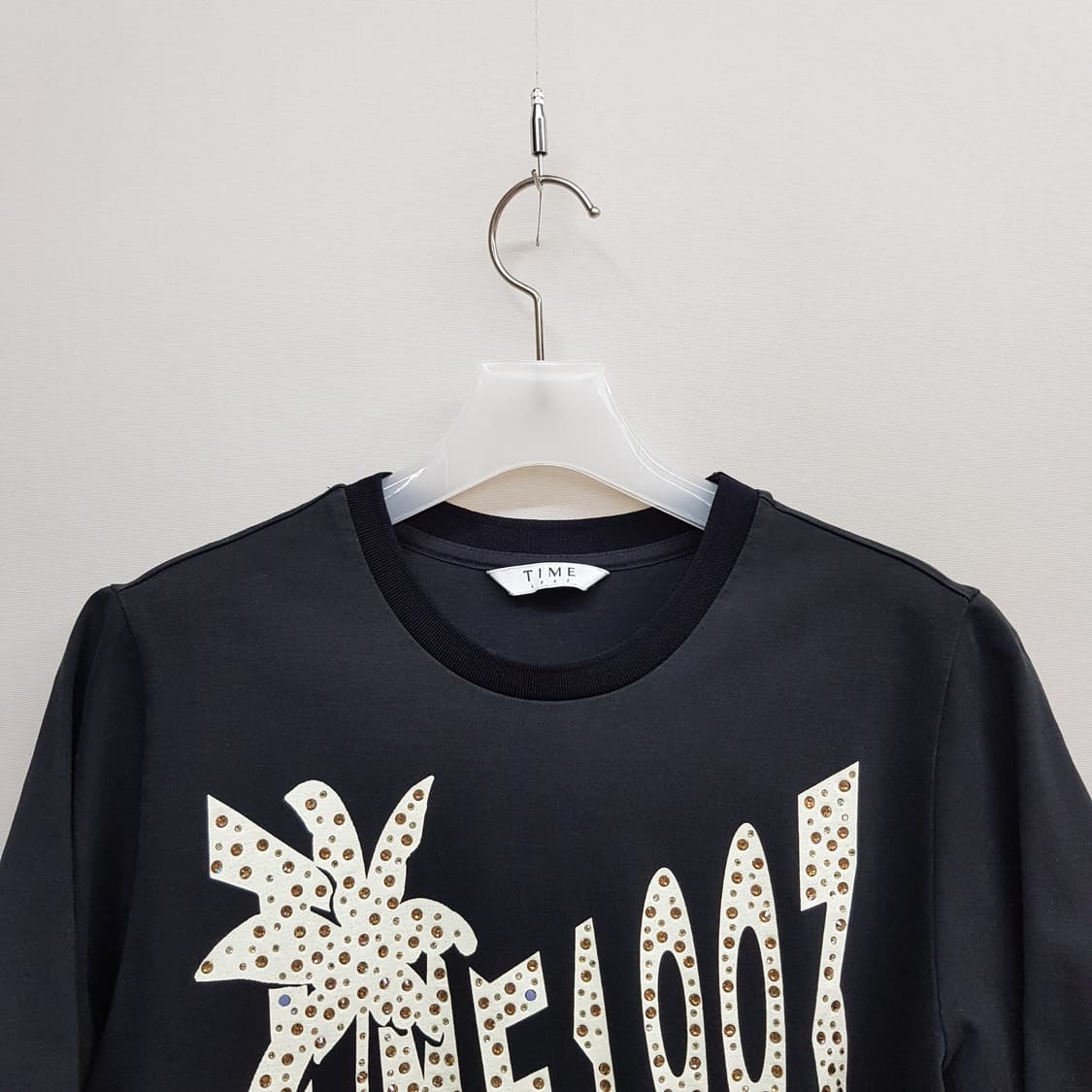 한섬 TIME 타임 2022 크리스탈 로고 반팔 티셔츠 F사이즈 상품이미지2