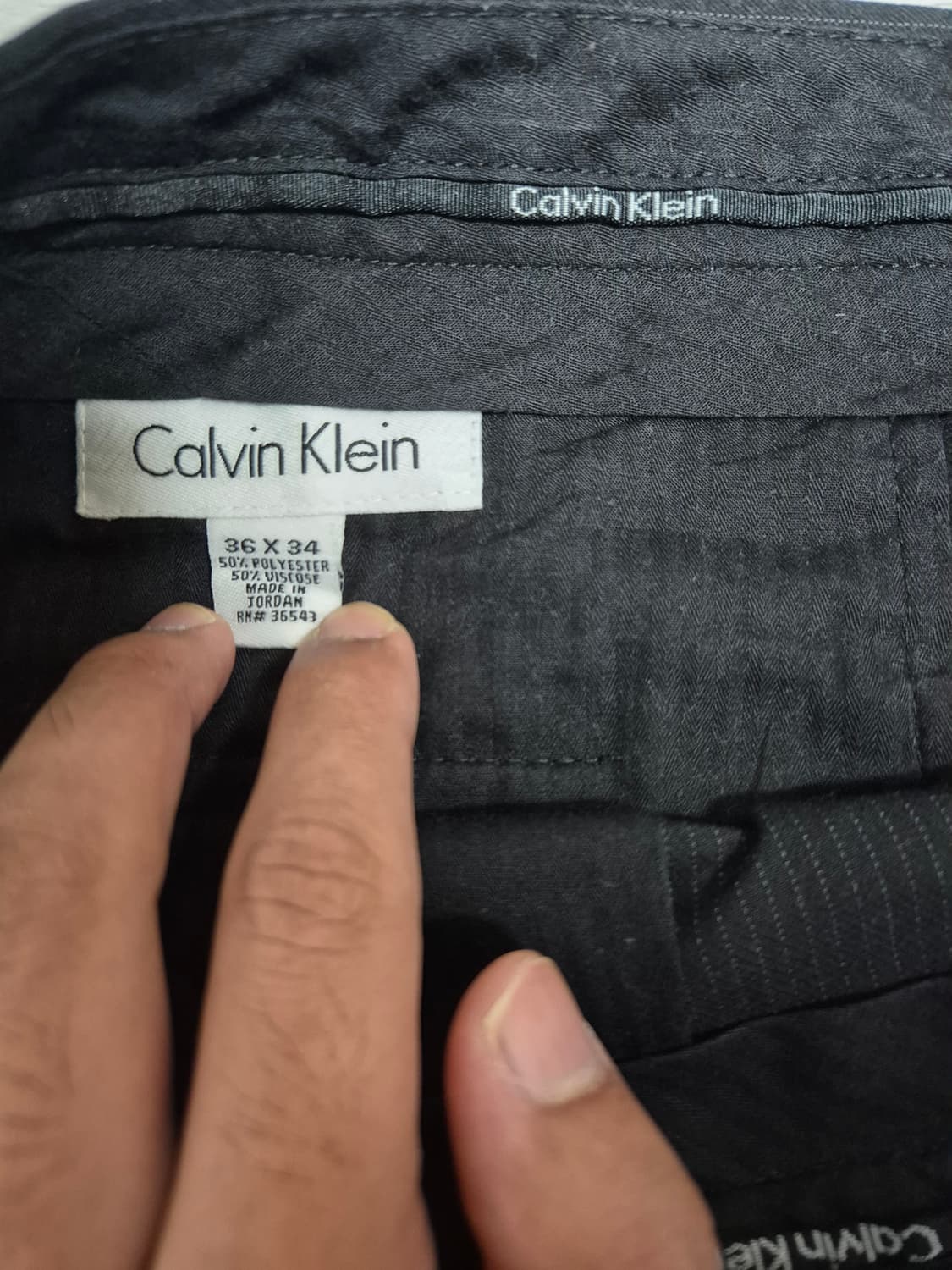 Old calvin 스트라이프 슬랙스 상품이미지5
