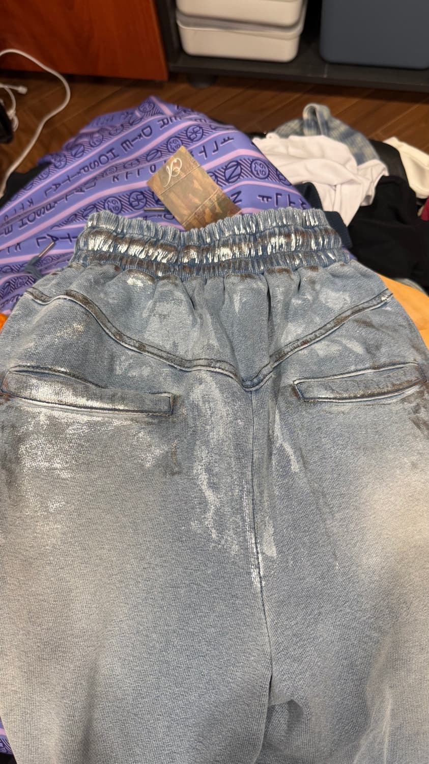 2000아카이브 DENIM METALLIC SWEATPANTS 상품이미지4