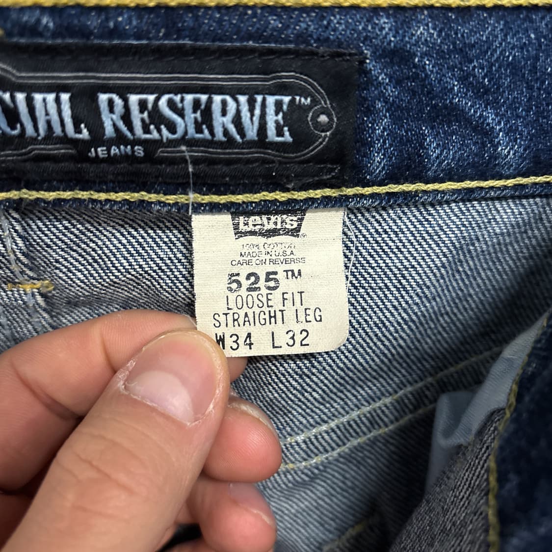 90s 리바이스 스페셜리저브 라인 525 미국생산 루즈핏 데님팬츠 상품이미지8