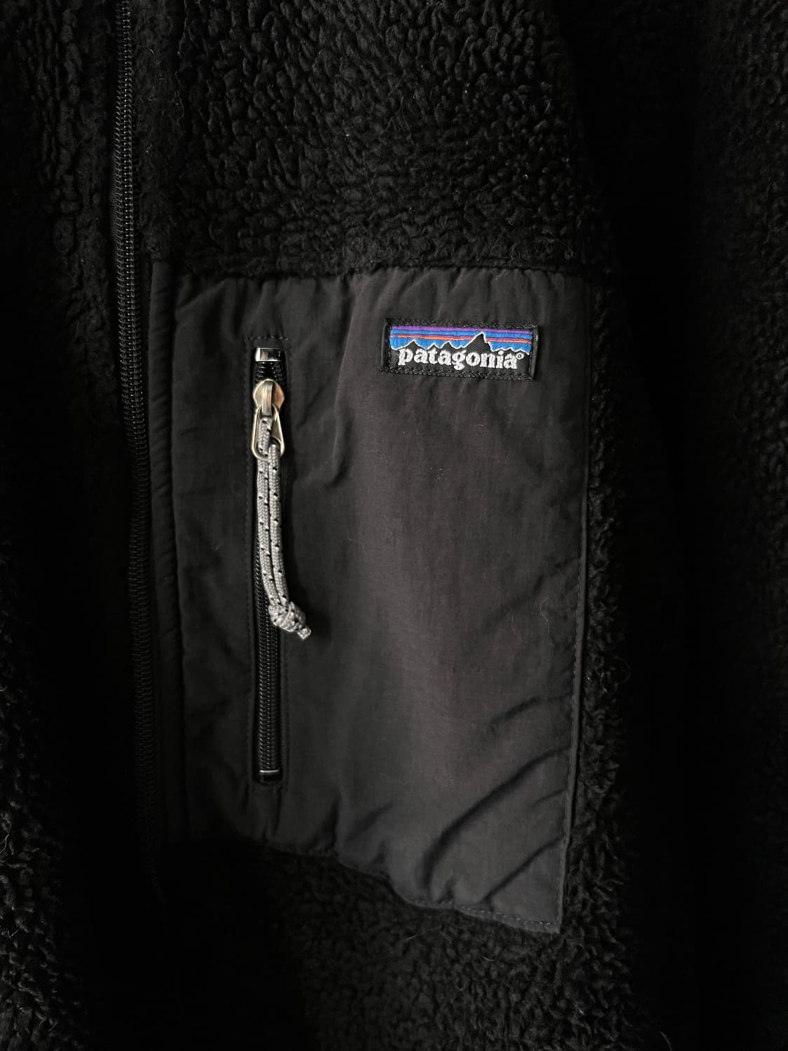 [M]90's 파타고니아 레트로 X Made in USA 블랙 플리스자켓 상품이미지4