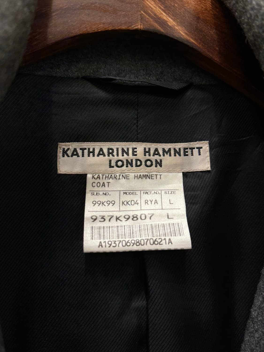 66) Katharine Hamnett London Grey Wool B 상품이미지6