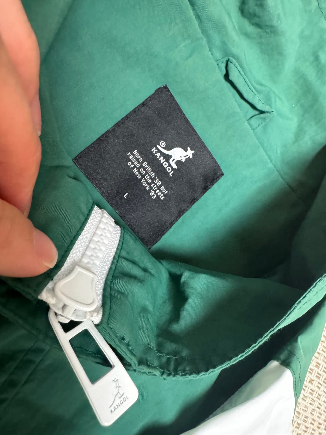 캉골 멀티 컬러드 아노락 그린 L사이즈 상품이미지2