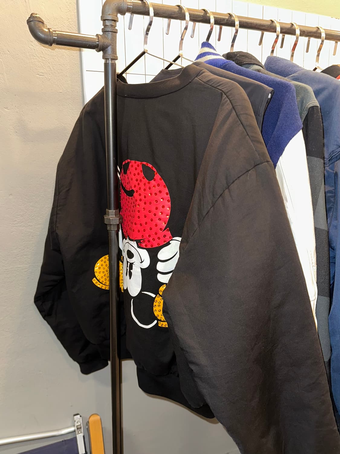 90’s Disney Mickey logo bomber jacket 상품이미지3