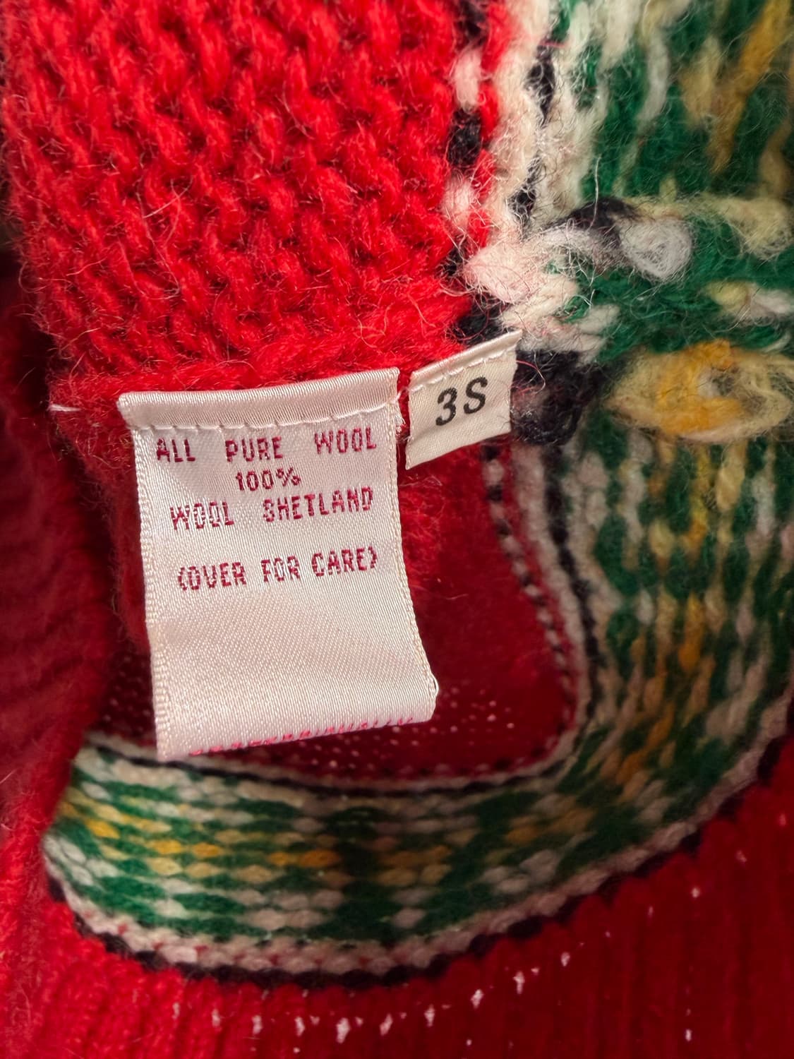 Shetland wool 100%  노르딕 니트 m~L 상품이미지8