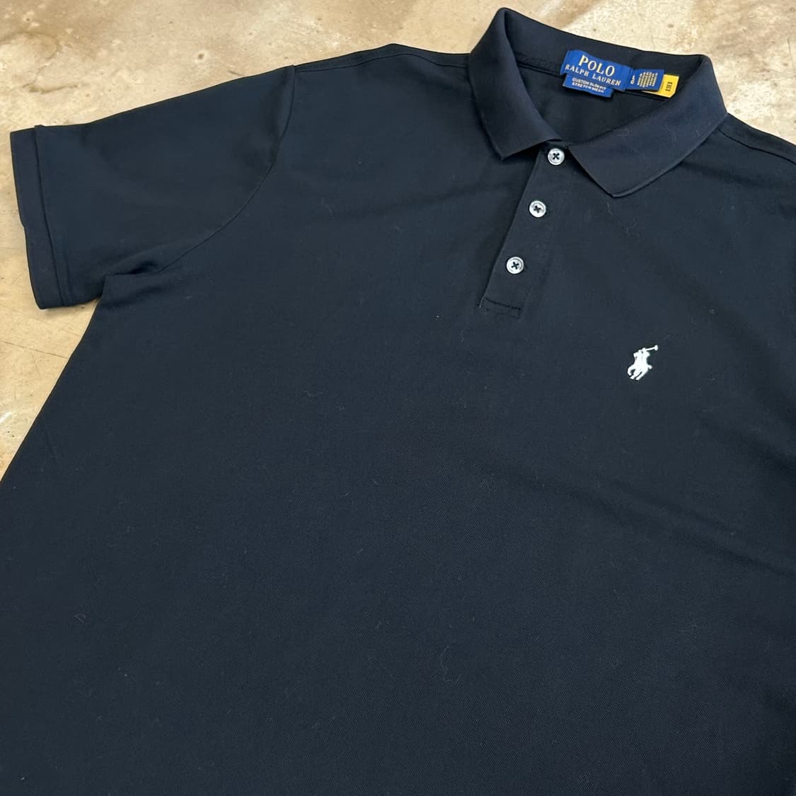 🫶🏻폴로랄프로렌 커스텀 슬림핏 스트레치 메시 블랙 카라 반팔티🫶🏻 상품이미지2