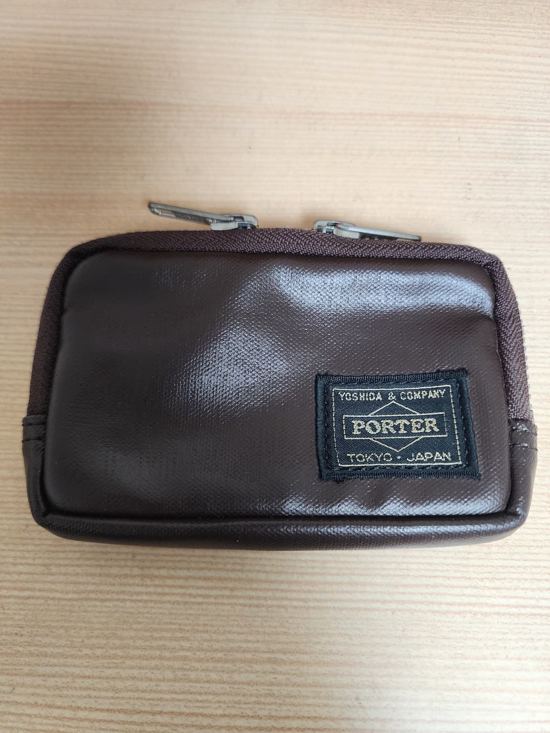 요시다포터 프리스타일 멀티코인 케이스 브라운 상품이미지1