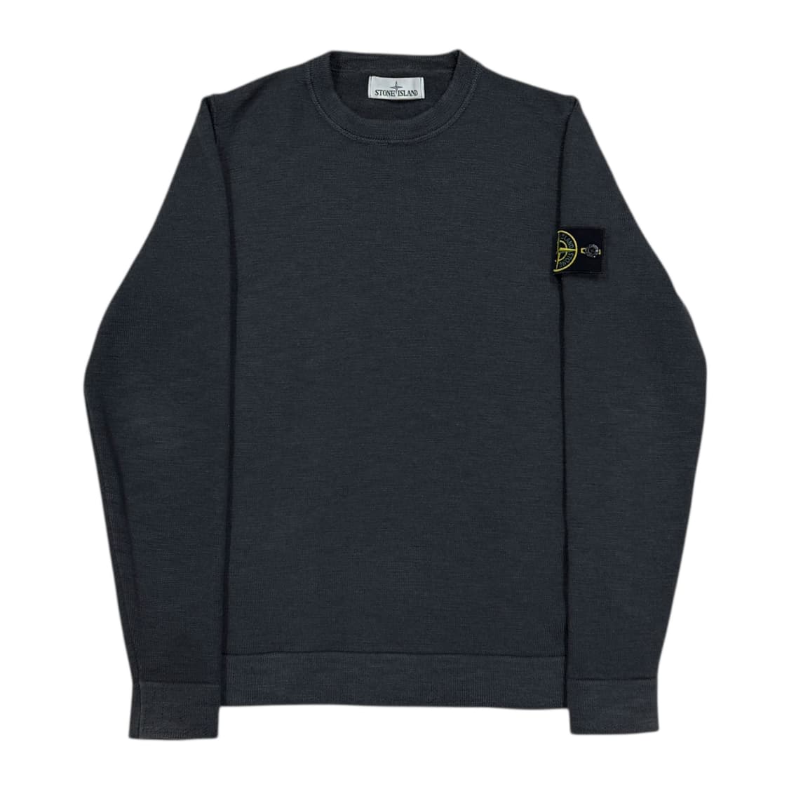 스톤아일랜드 여성 와펜 패치 차콜 그레이 니트 맨투맨 L 상품이미지1