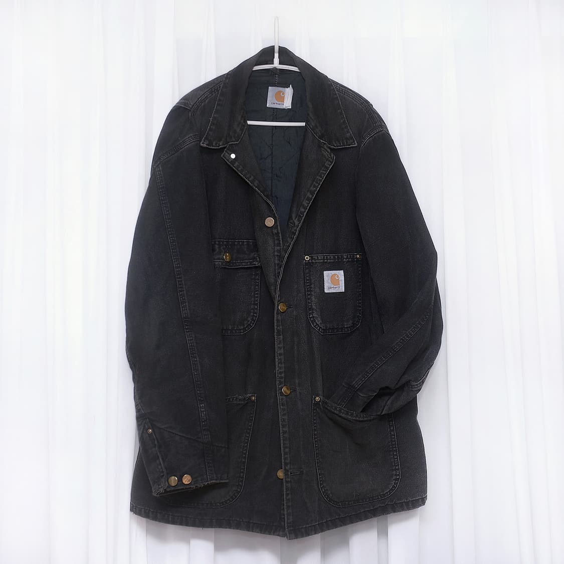 칼하트 OG 초어 코트 자켓 블랙 샌드스톤 (XL / 105+) 상품이미지1