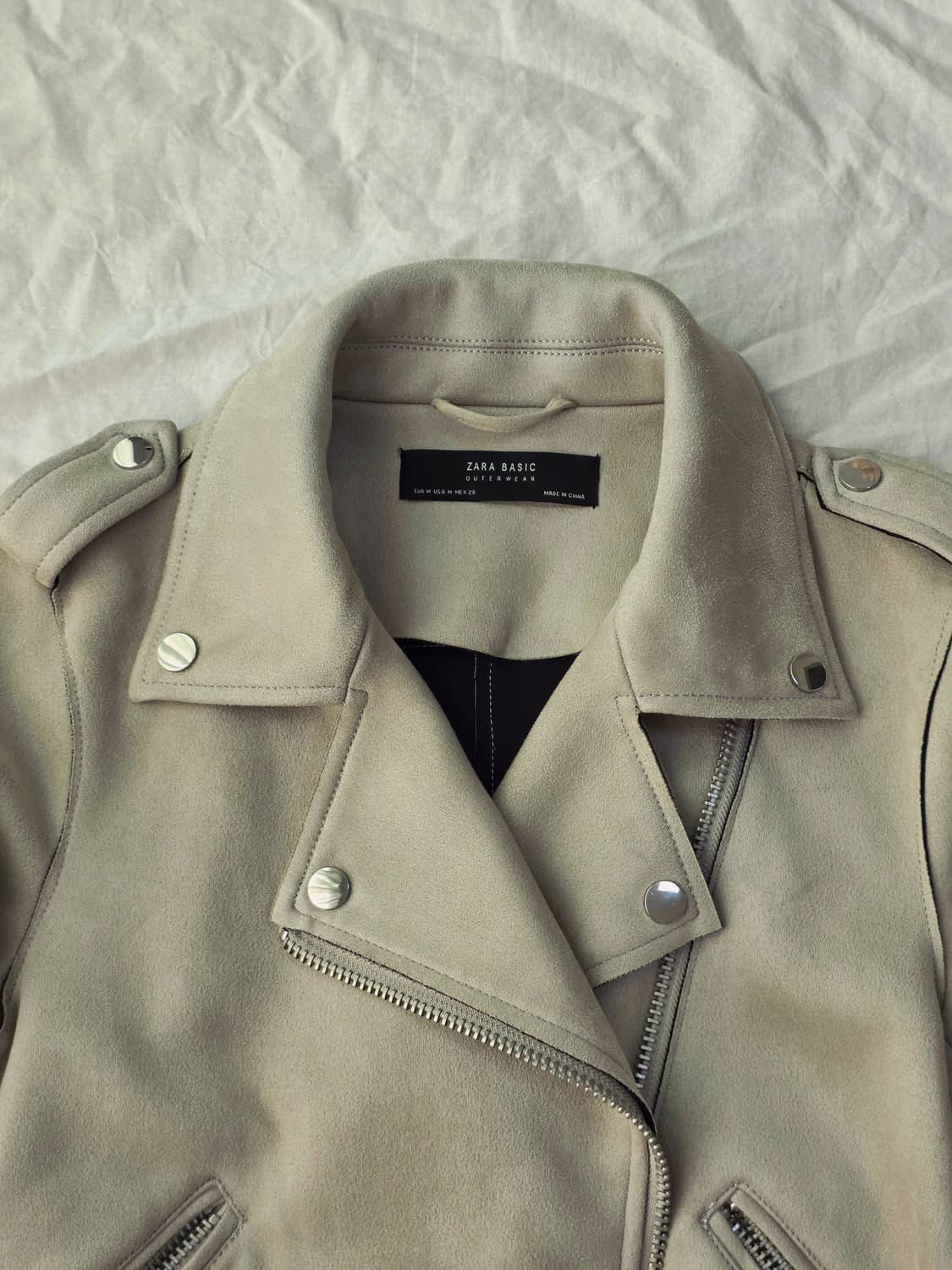 ZARA 자라 베이직 스웨이드st 라이더 자켓 상품이미지3