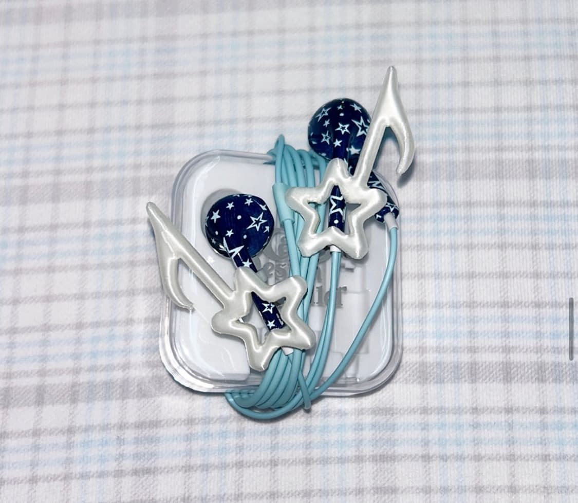 Cavish 카비쉬 이어폰+이어파츠 화이트 상품이미지1