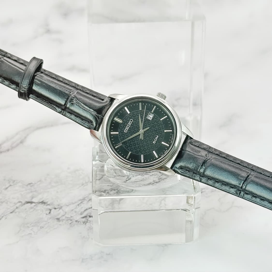 10s20s 빈티지 세이코 실버 패턴 다이얼 워치 상품이미지1