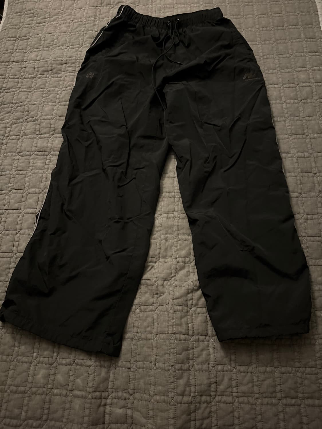 3) 폴리테루 휴먼인덱스 트랙 팬츠 블랙 화이트 상품이미지1