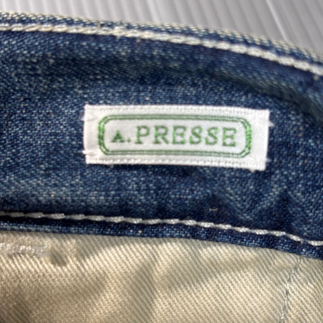 2) a.presse 아프레쎄 25ss 덩가리 던가리 데님 트라우저 상품이미지4