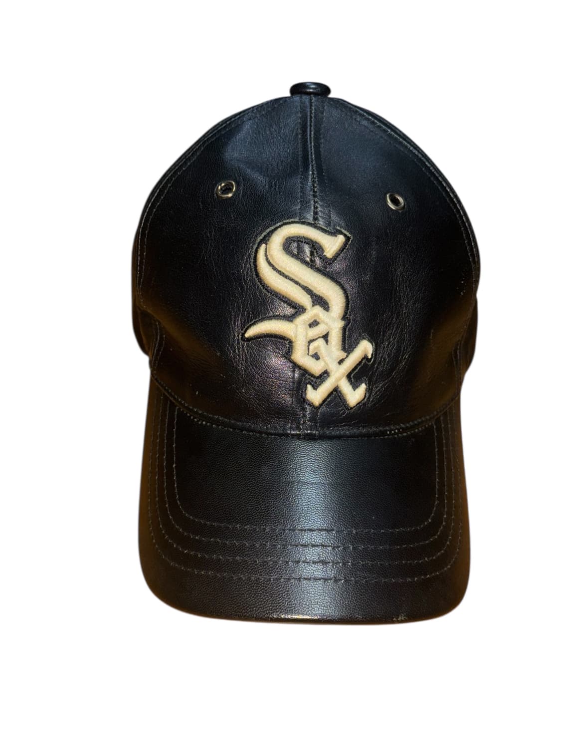 Mlb 시카고 화이트 삭스 레더 가죽 볼캡 상품이미지1