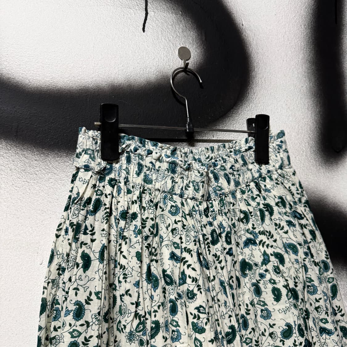 VTG 오리엔탈 에스닉 페이즐리 풀 패턴 플레어 롱 스커트 상품이미지2