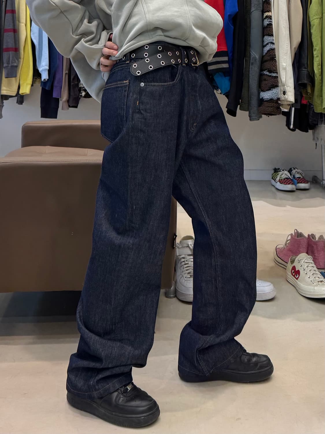 오라리 하드트위스트 와이드 데님팬츠 상품이미지8