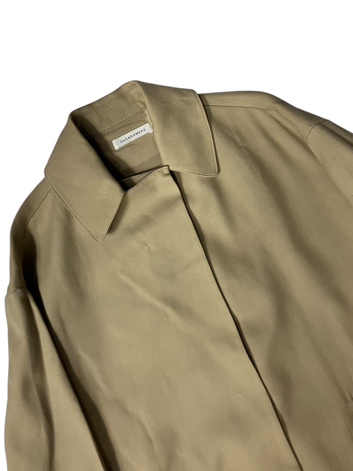 the CASHMERE 베이지 롱 트렌치 코트 M 상품이미지1