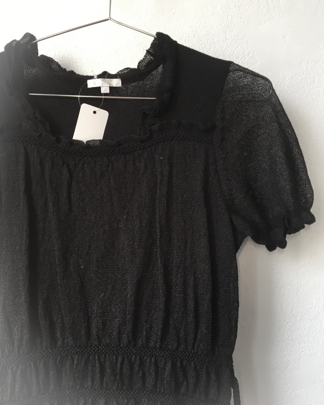 Shirring point woolen knit 상품이미지5