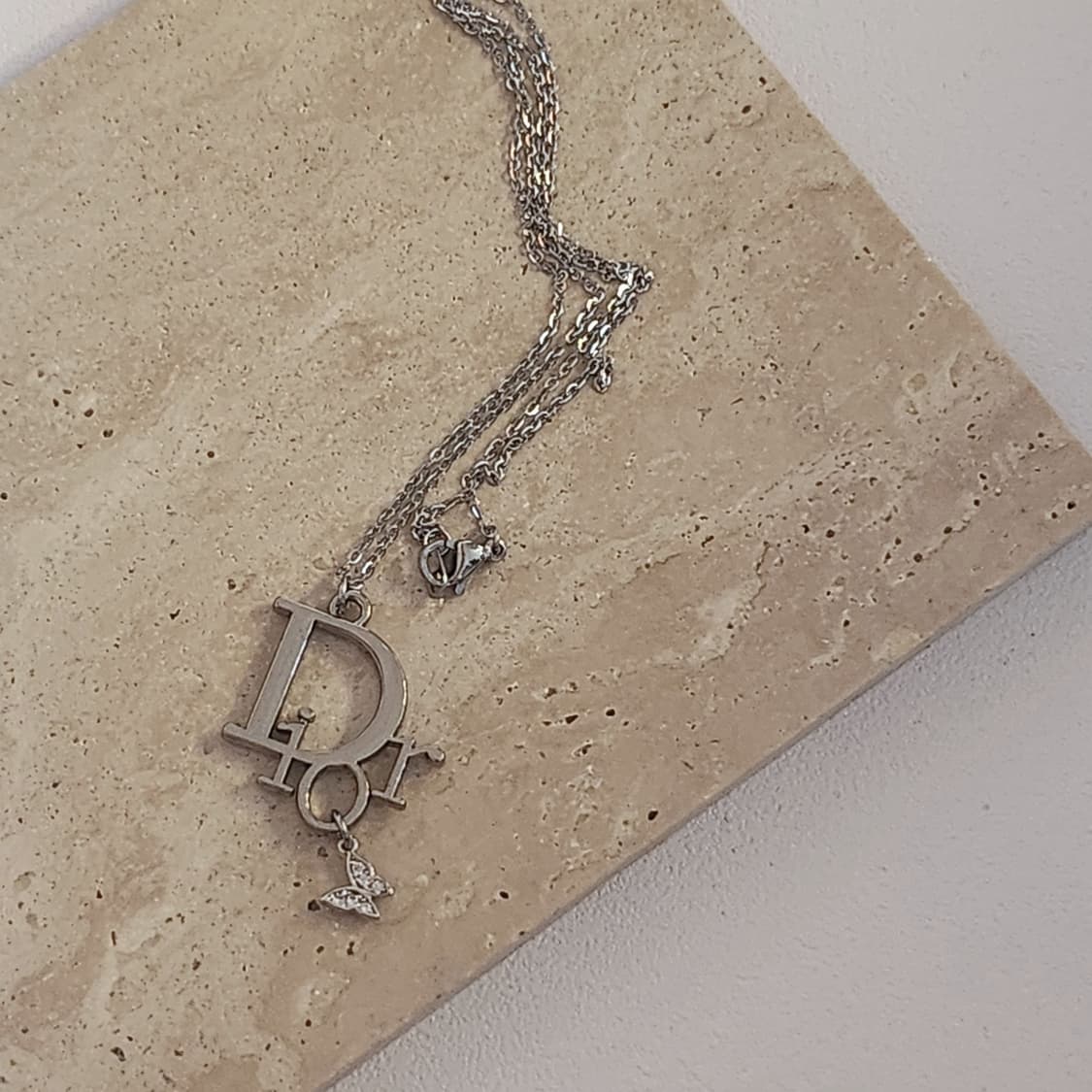 디올 오블리크 버터플라이 목걸이 빈티지 업사이클링  상품이미지2