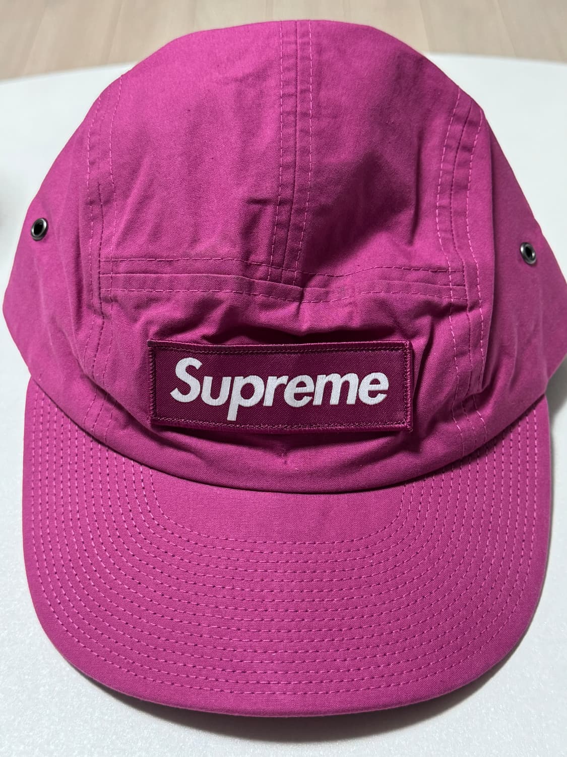 슈프림 왁스 코튼 캠프캡 마젠타  23FW 상품이미지1