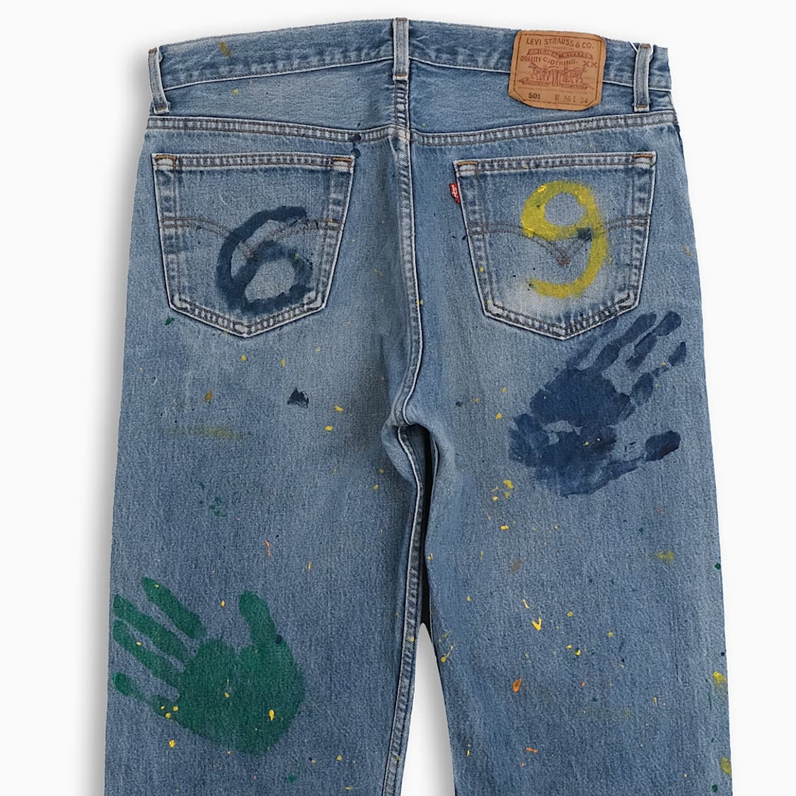 빈티지 리바이스 501 90s USA 핸드페인팅 LV50136508 상품이미지6