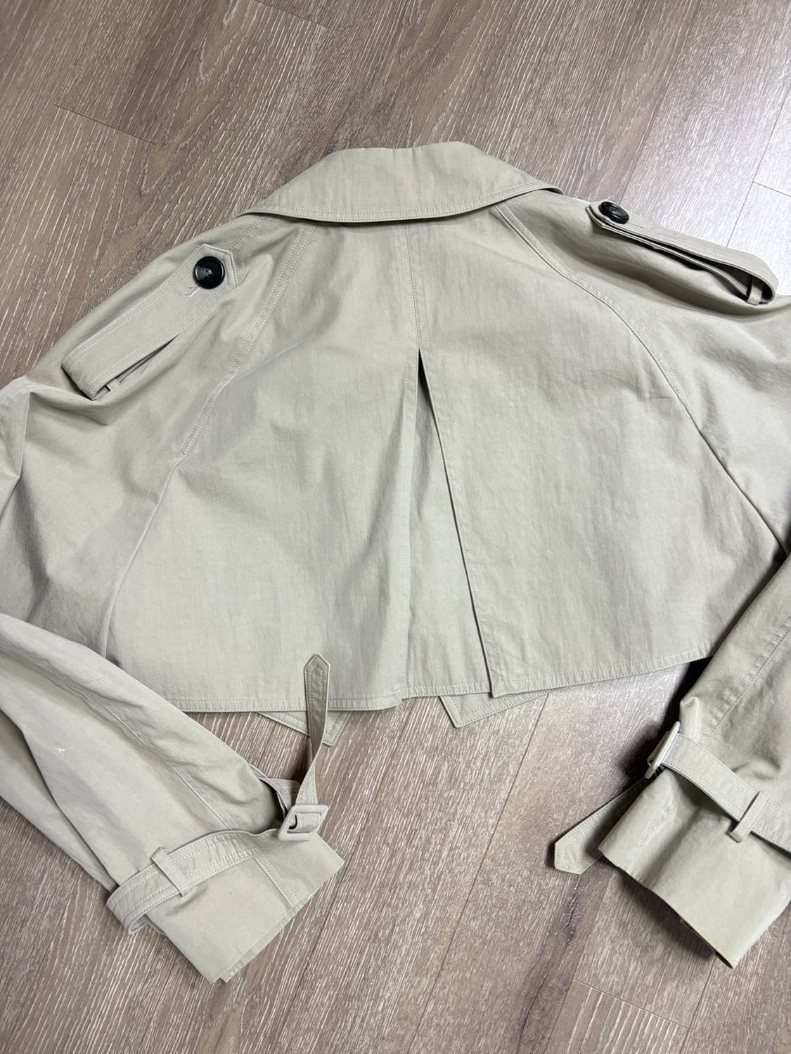 S/E/O 에스이오 크롭 트렌치 코트 상품이미지5